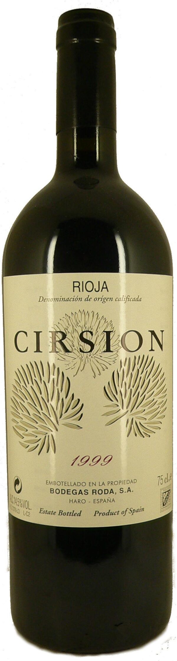 1999 Rioja Cirsion Bodegas Roda